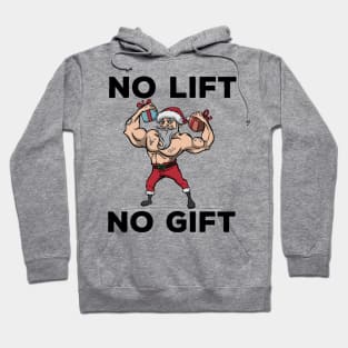 Workout Lifting Lifter Santa Claus Gym Christmas Fitness Hoodie
